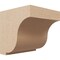Ekena Millwork 8"W x 8"D x 8"H Wide Van Buren Rough Cedar Woodgrain TimberThane Corbel, Primed Tan CORUR08X08X08VANRCPR - alternate 1